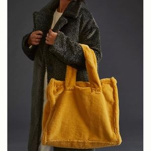 Anthropologie faux fur tote